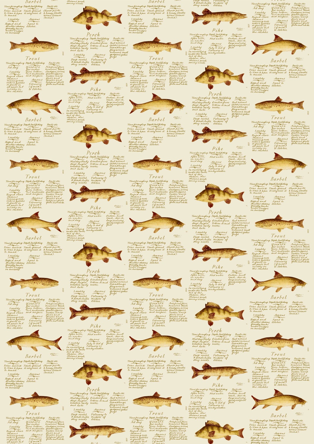 Fabric European Fish - One Colourway