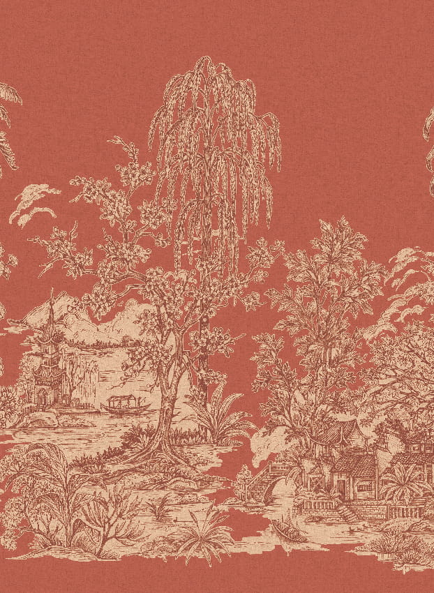 Wandbild Mandalay - Coral Panel 3