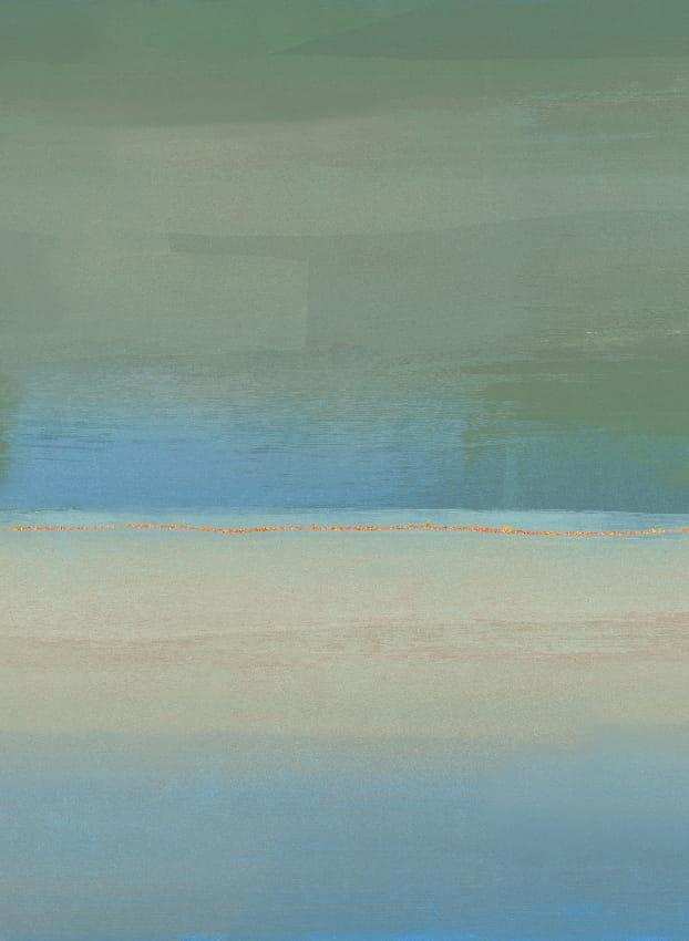 Wandbild Alegranza - Green Blue Panel 4
