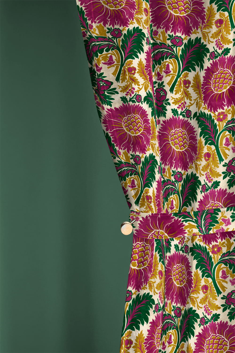 Stoff Chinese Damask - Fuchsia