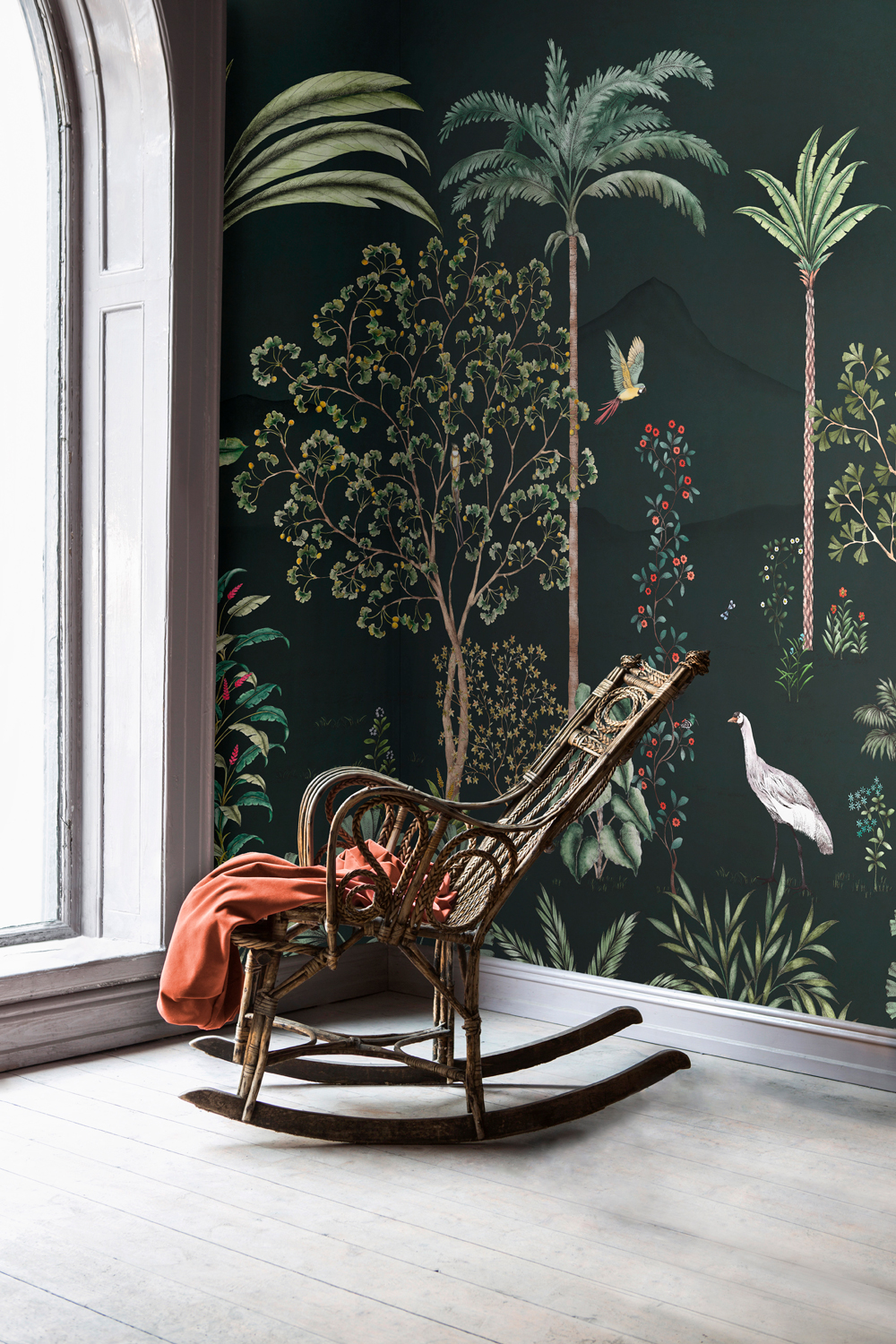 Wandbild Jardin des Oiseaux Nuit - Panel C