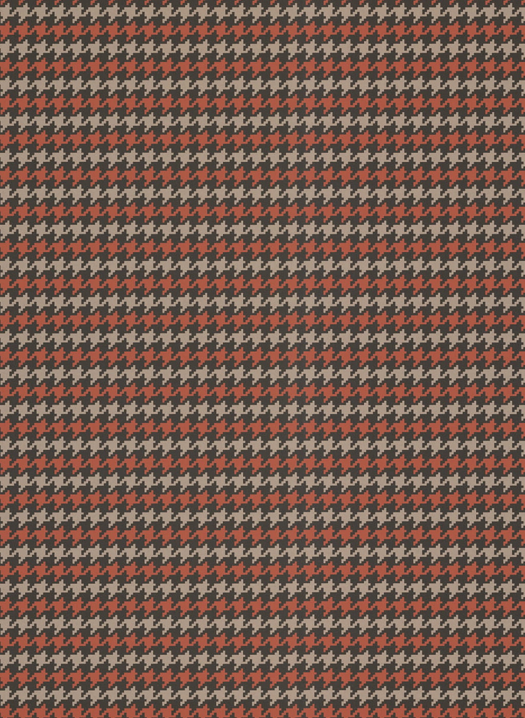 Tapete Houndstooth - Orange