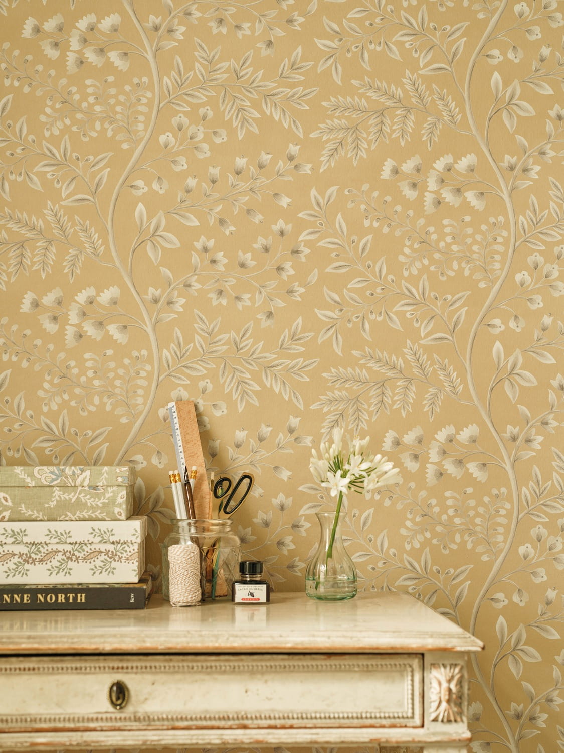 Carta da parati Lamballe - Yellow