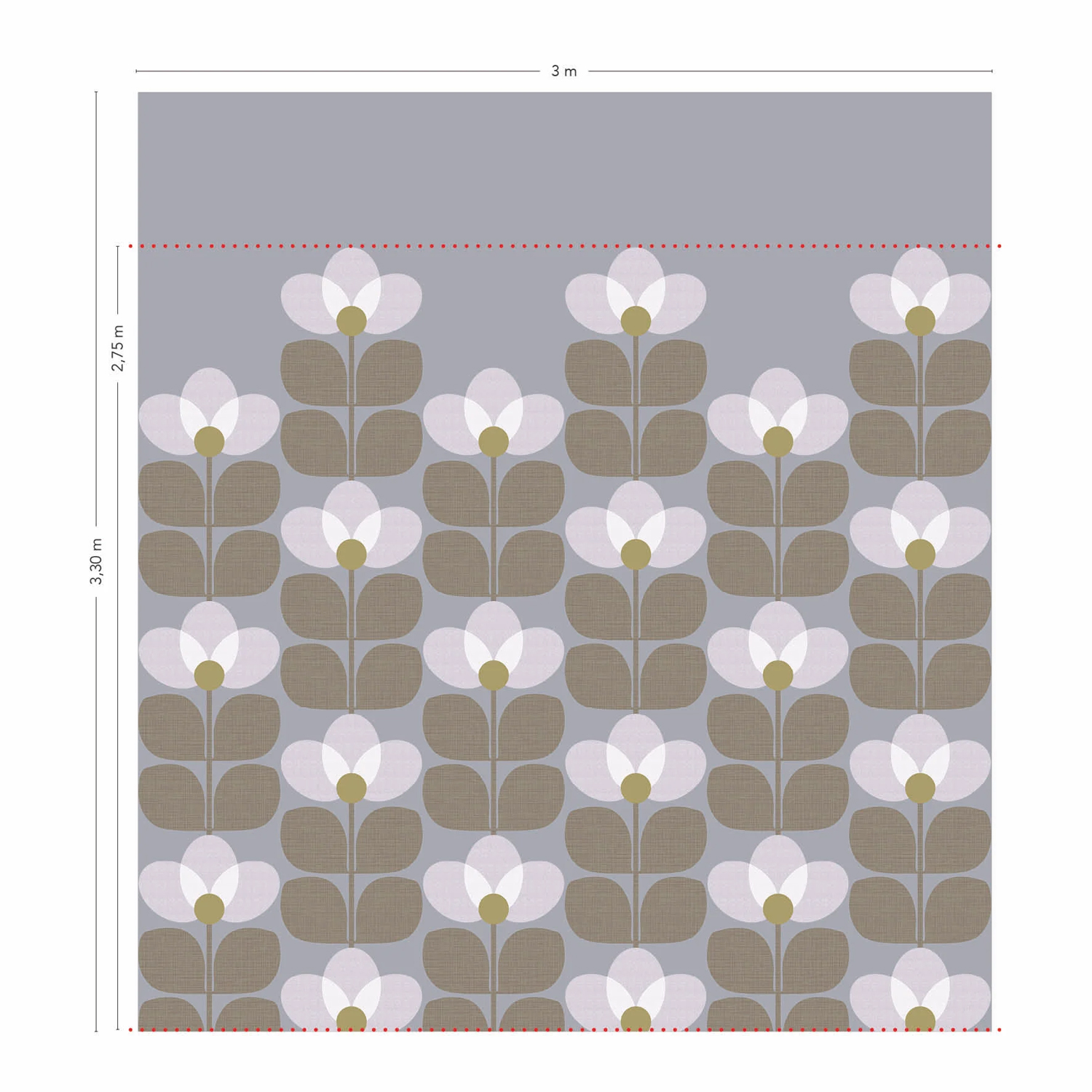 Wandbild Flower - Neige Panel A