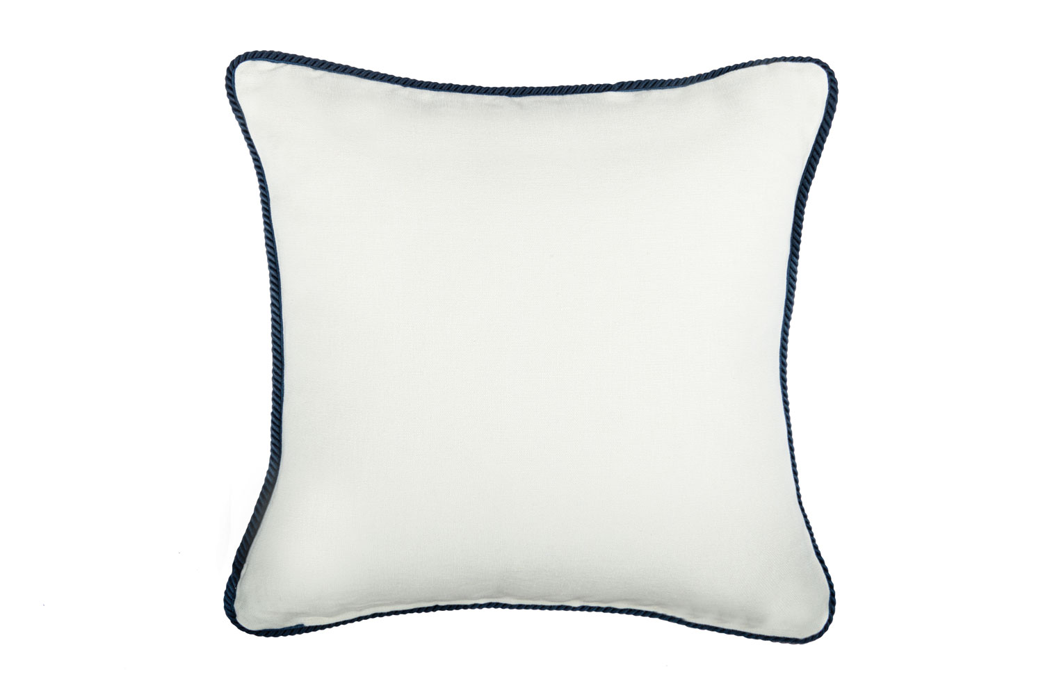 Yachting Club Cushion - Blue/ White/ Yellow/ Rope - 50x50cm