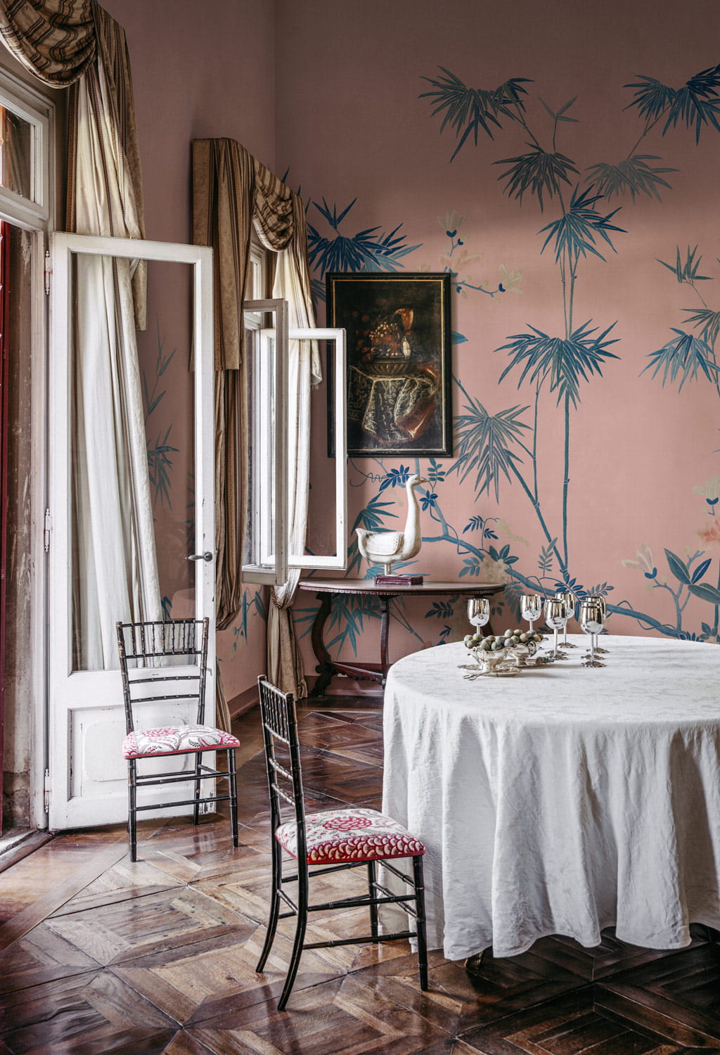 Wandbild Bamboo Grove - Pink