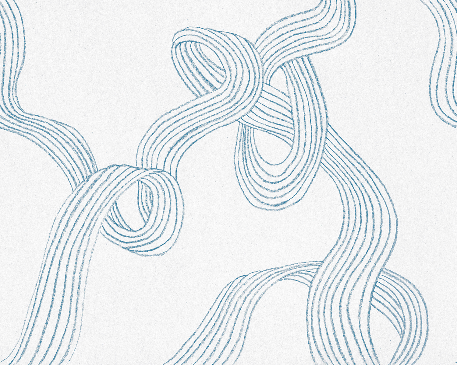 Wandbild Stripes - Light Blue