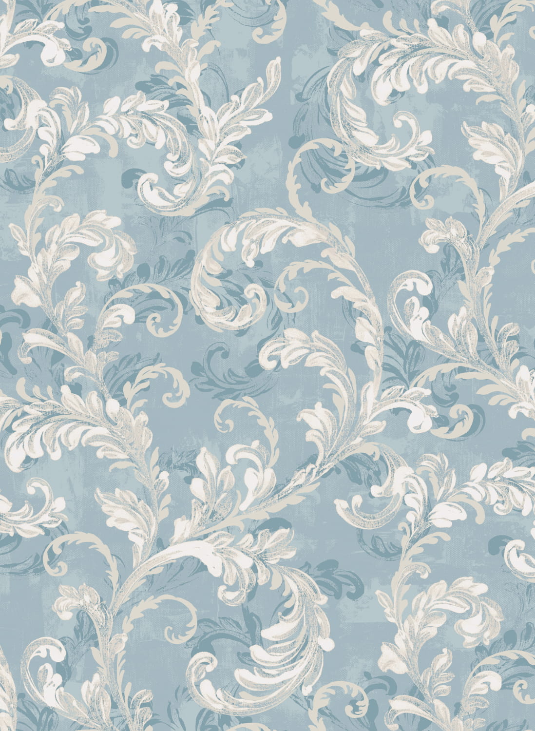 Tapete Byzantine Damask - Sapphire