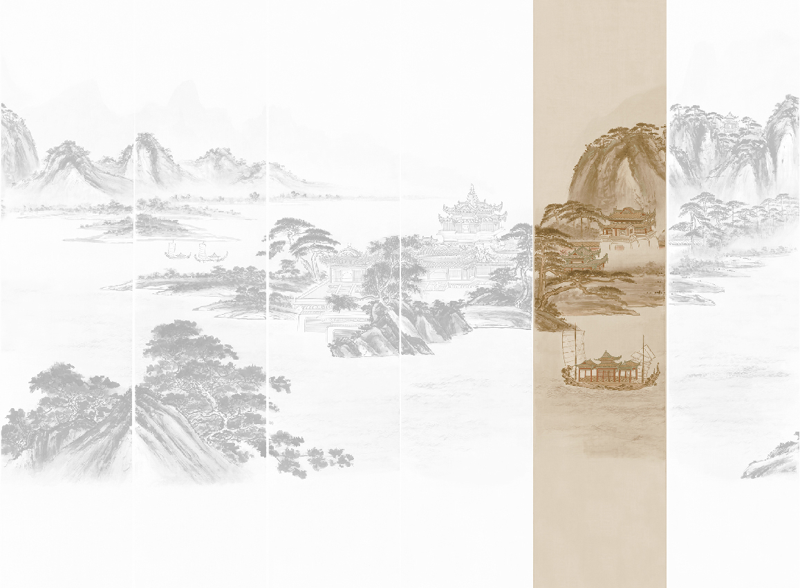 Wandbild Kaisui - Sepia Panel 5