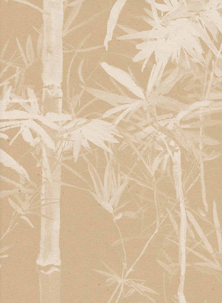 Wandbild Bamboo Beige - Panel A
