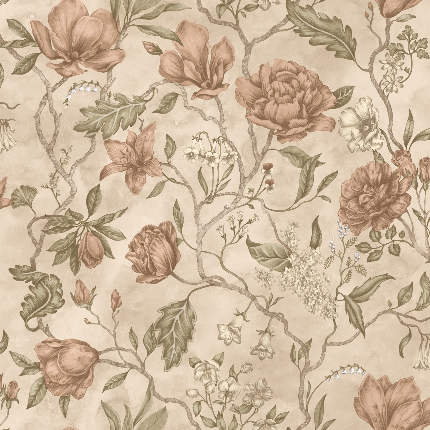 Wallpaper Linda - Blush