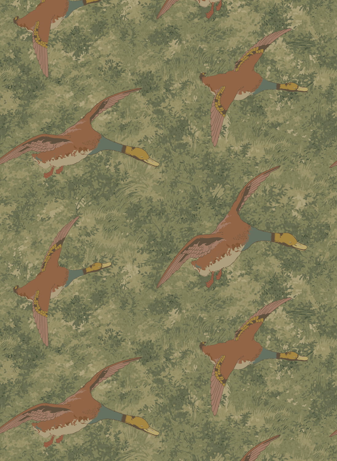 Tapete Forest Ducks - Lovat