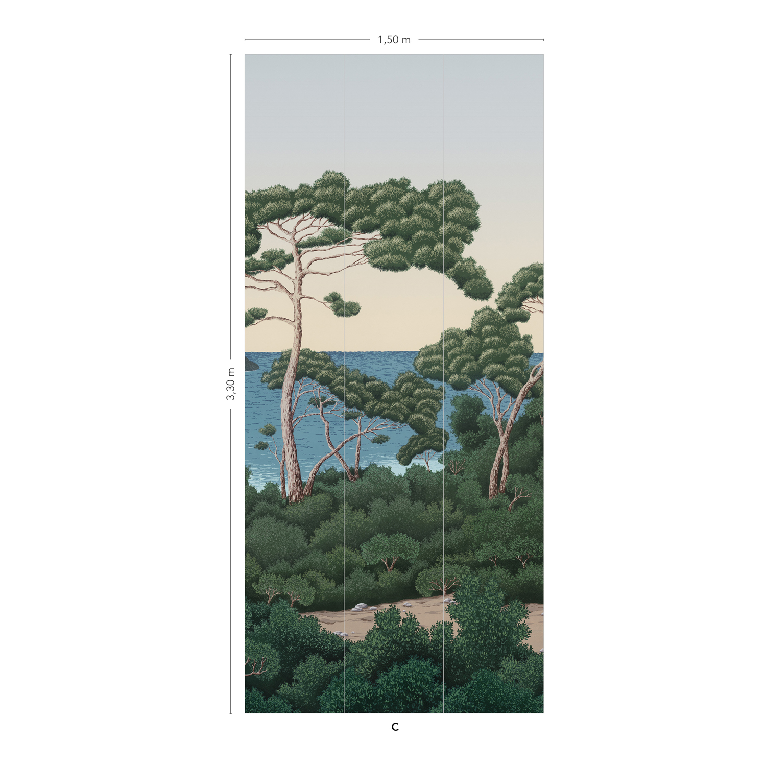 Wandbild Port Cros - Original Panel C