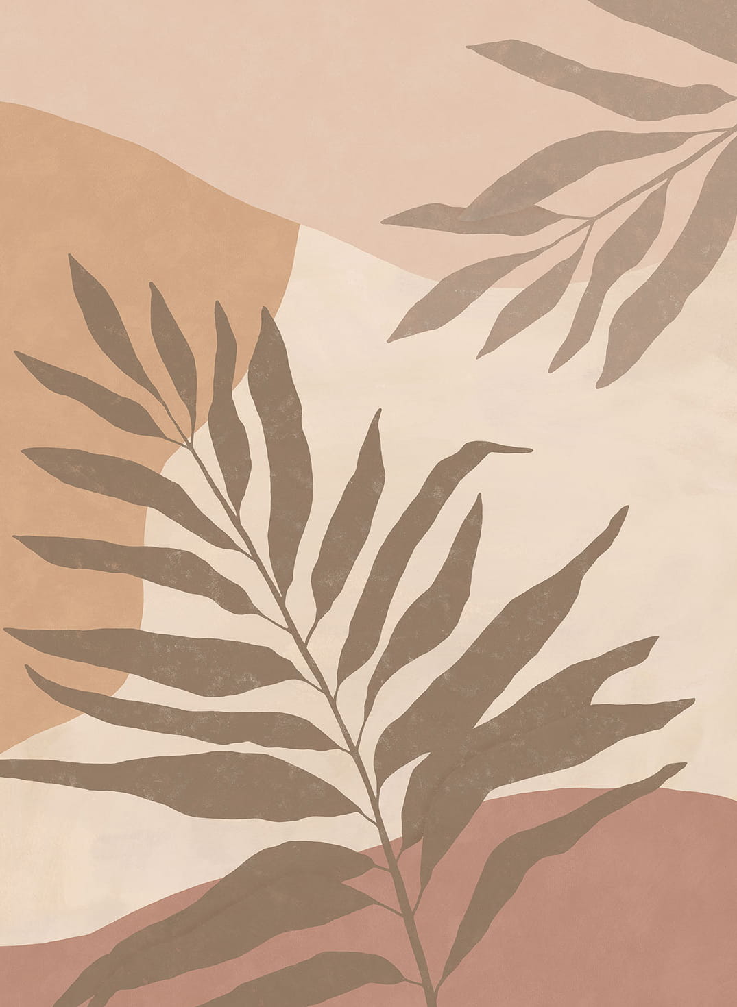 Wandbild Silhouette Leaves - 318072