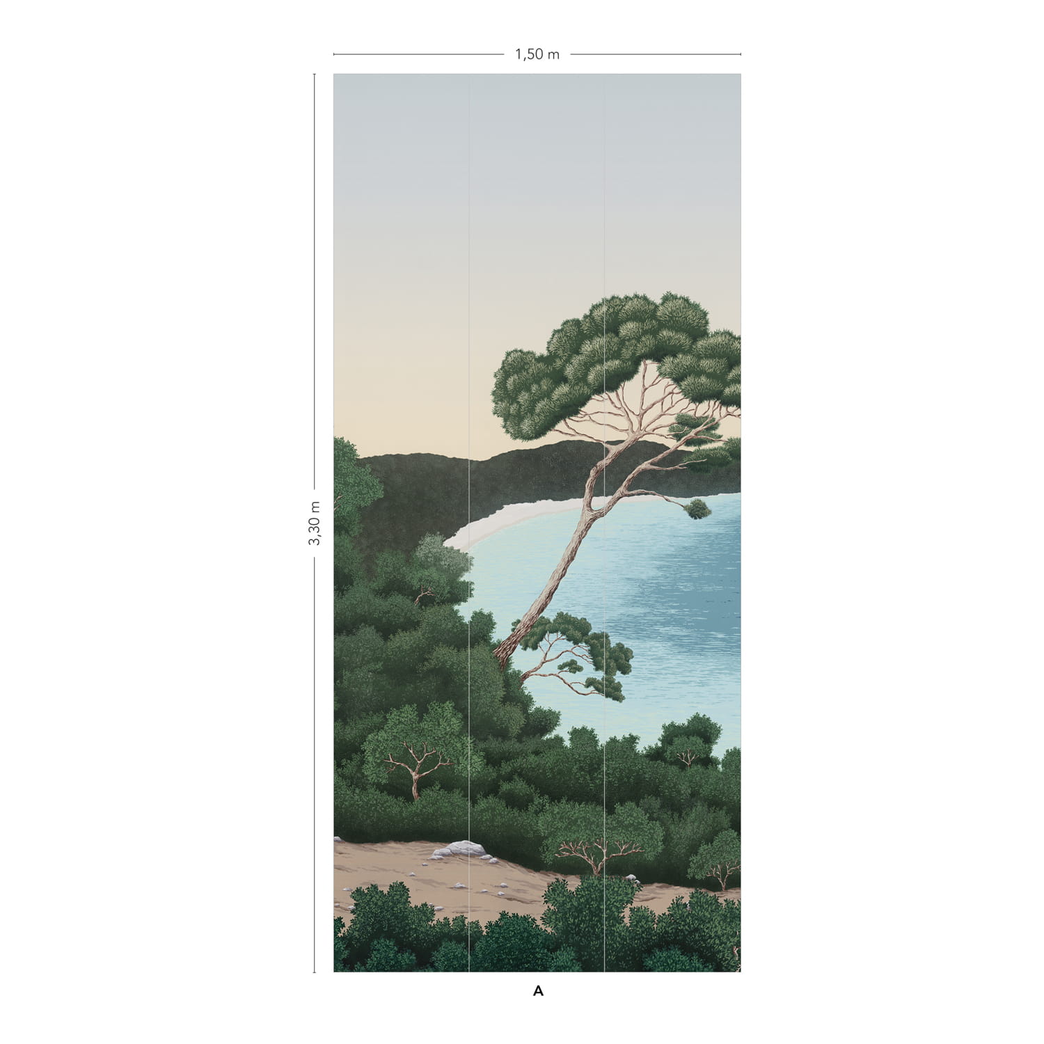 Wandbild Port Cros - Original Panel A