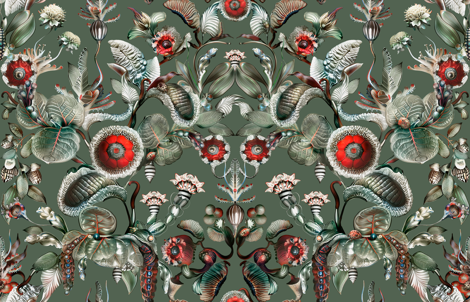 Tapete Coccinella Bella - Sage Green