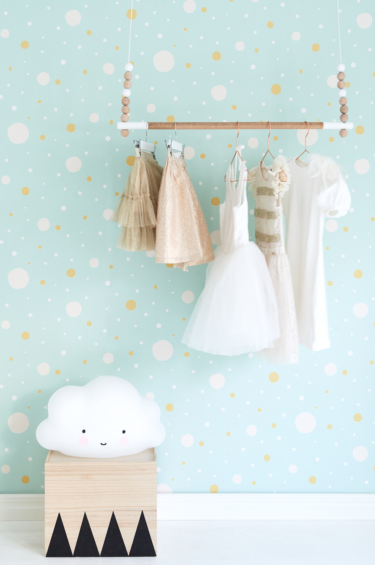 Tapete Confetti - Soft Turquoise/ Yellow/ Light Pink/ Cream White
