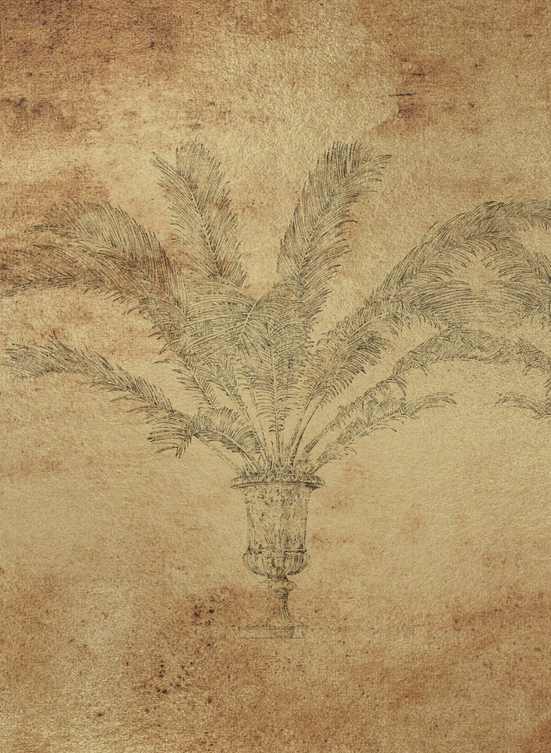 Wandbild Palma - Gold