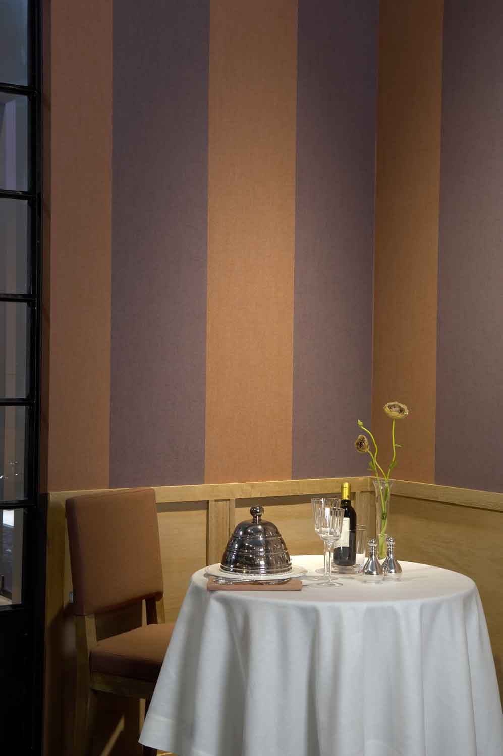 Tapete Grande Stripe - Havane et Chocolat