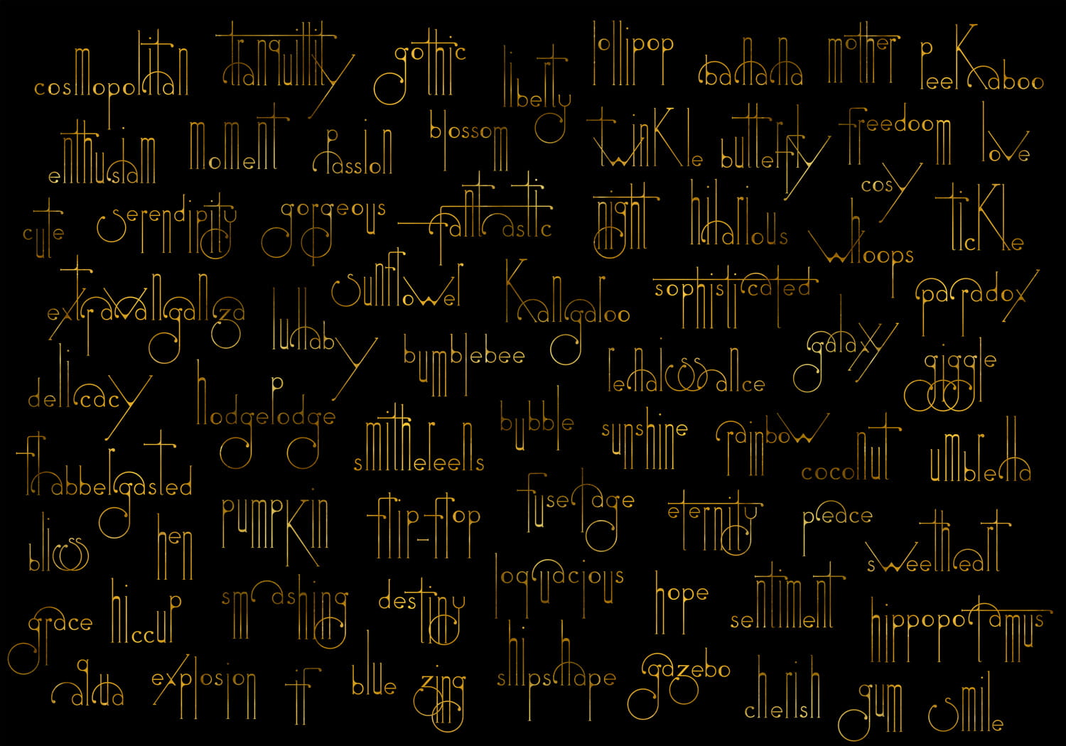 Wandbild Beautiful Words - 8000038N