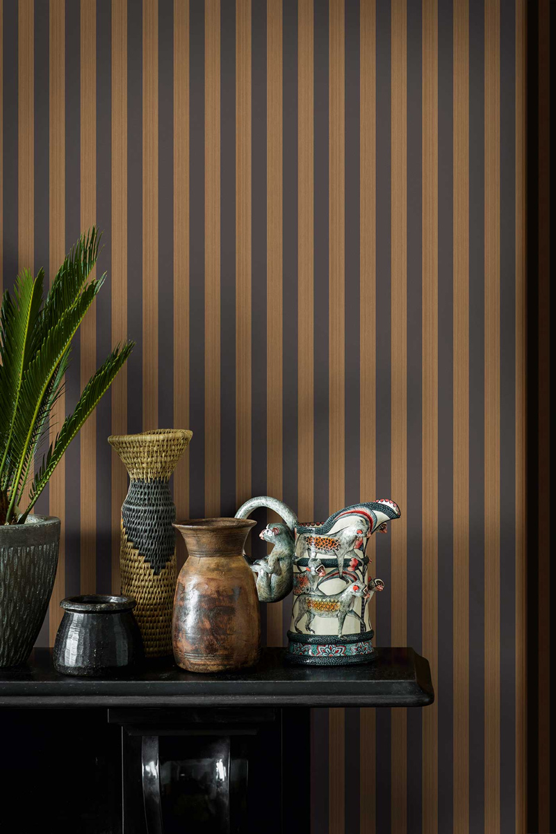 Tapete Regatta Stripe - Tan & Black