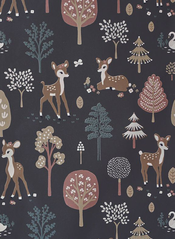 Tapete Golden Woods - Deep Grey