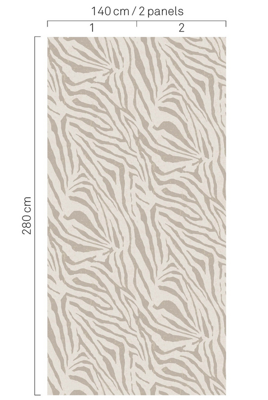 Wandbild Zebra - Black/ White