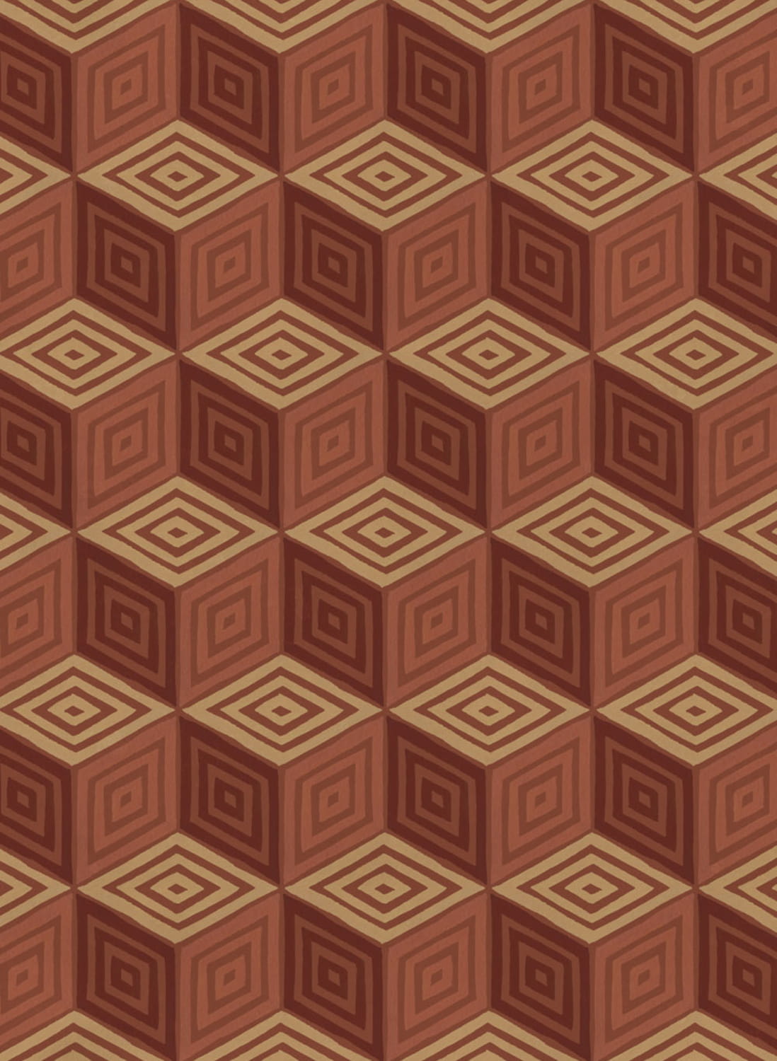 Wandbild Chiara - Terracotta
