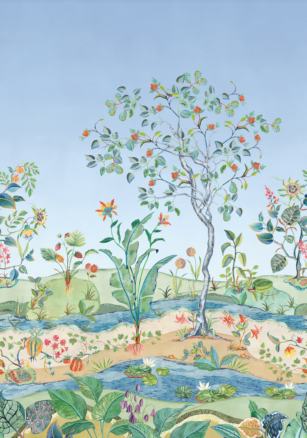 Wandbild Mythica - Azure