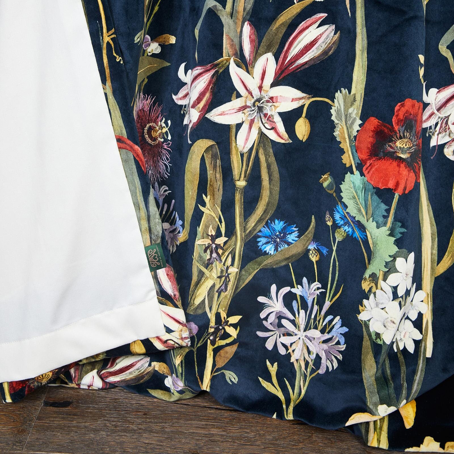 Stoff Flora Delanica - Velvet - Midnight
