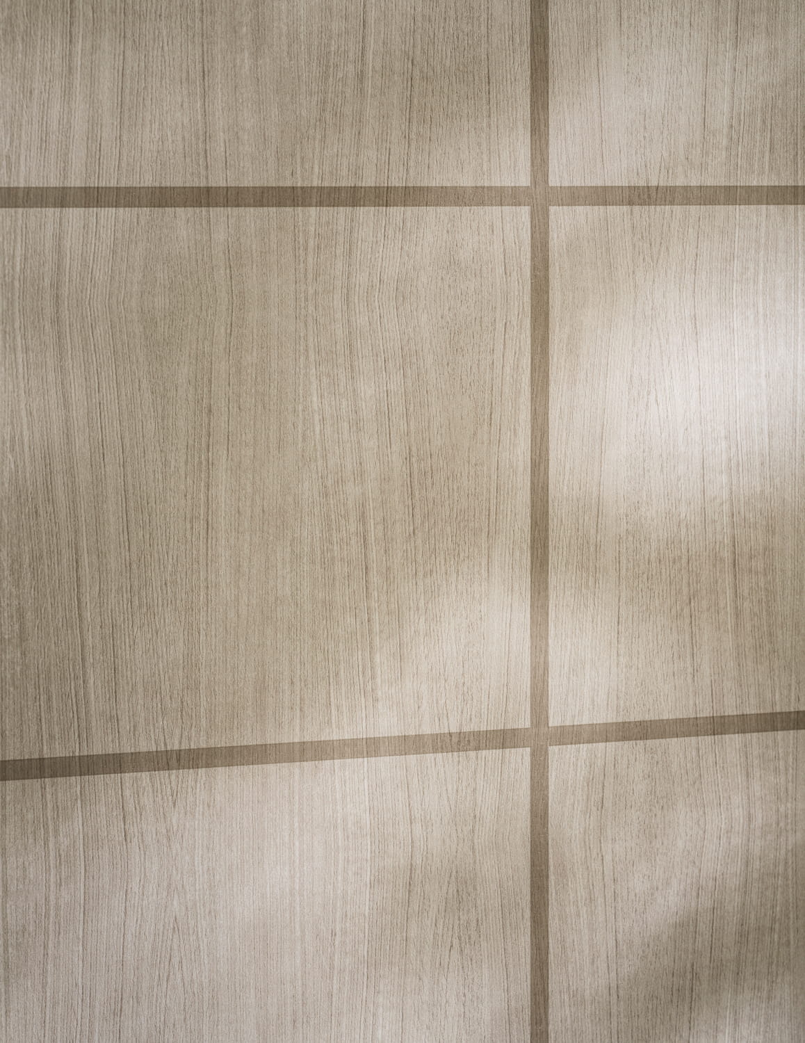 Tapete Wood Blocks - Ash/ Taupe Gloss