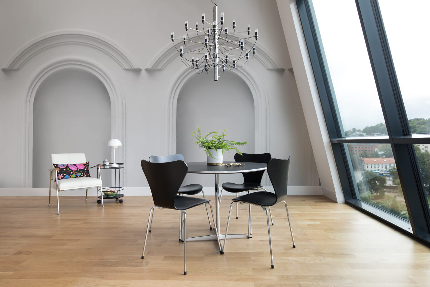 Wandbild Forest Vaults - White