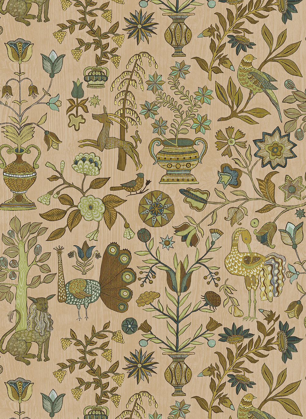 Papier peint Fable Garden - Plaster Pink