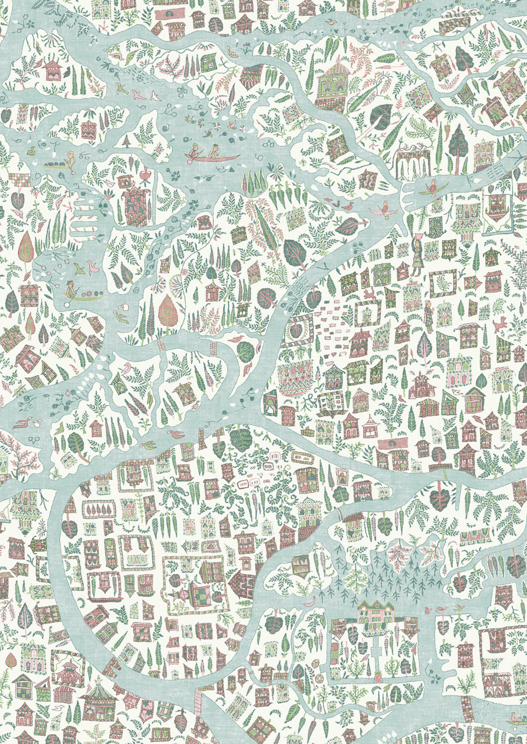 Tapete Utopia - Pistachio Rose