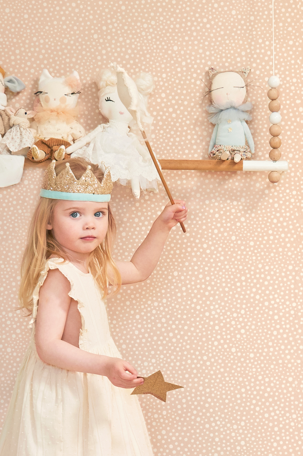 Tapete Dots - Soft Pink