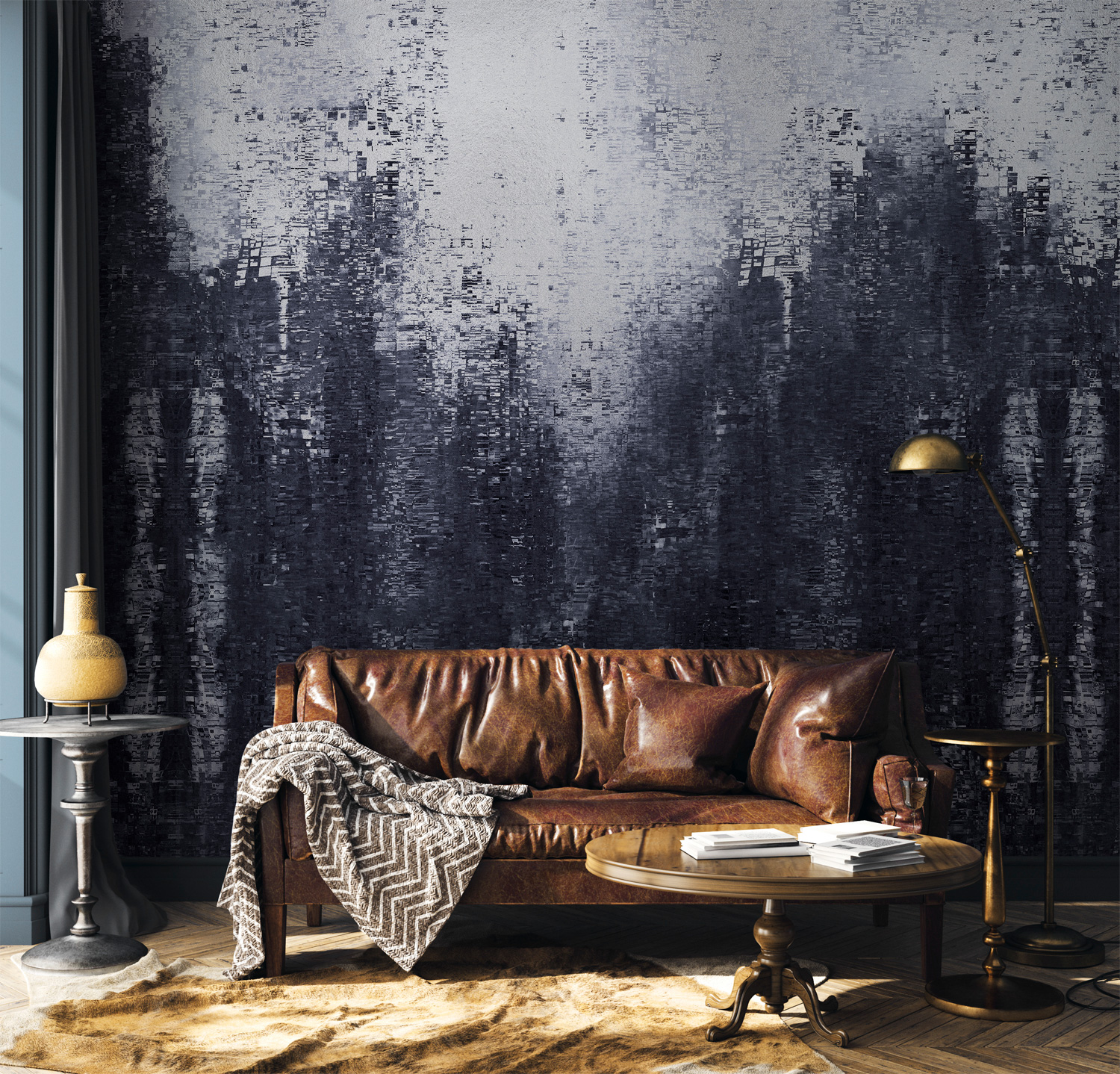 Wandbild Gustave Metallics - Silver