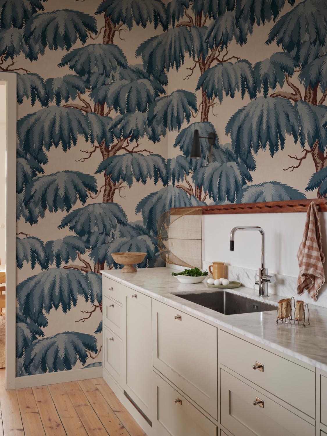 Wandbild Alba - Blue