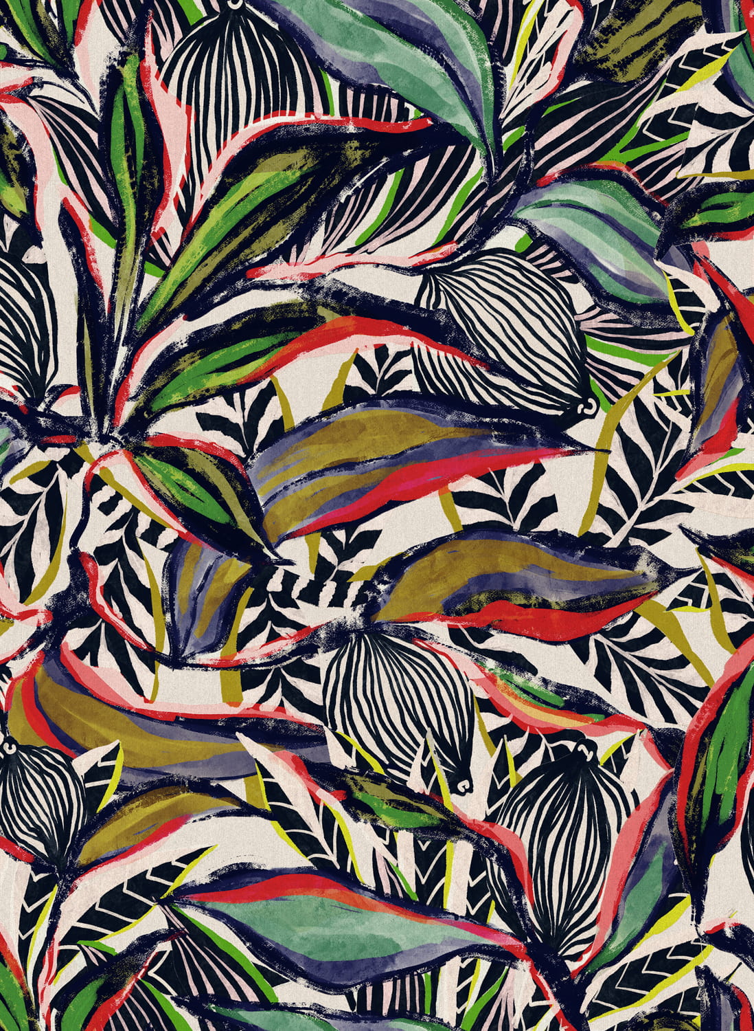 Tapete Flor Imaginaria - Bird of Paradise