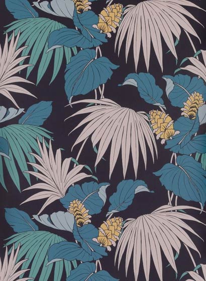 Tapete Vernazza - Midnight/ Petrol/ Teal/ Blush