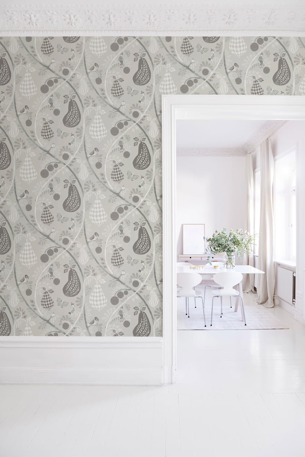 Tapete Fruit Garden - Mid Grey