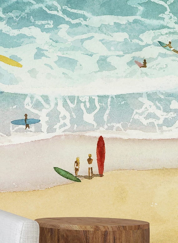 Wandbild Surf Guethary