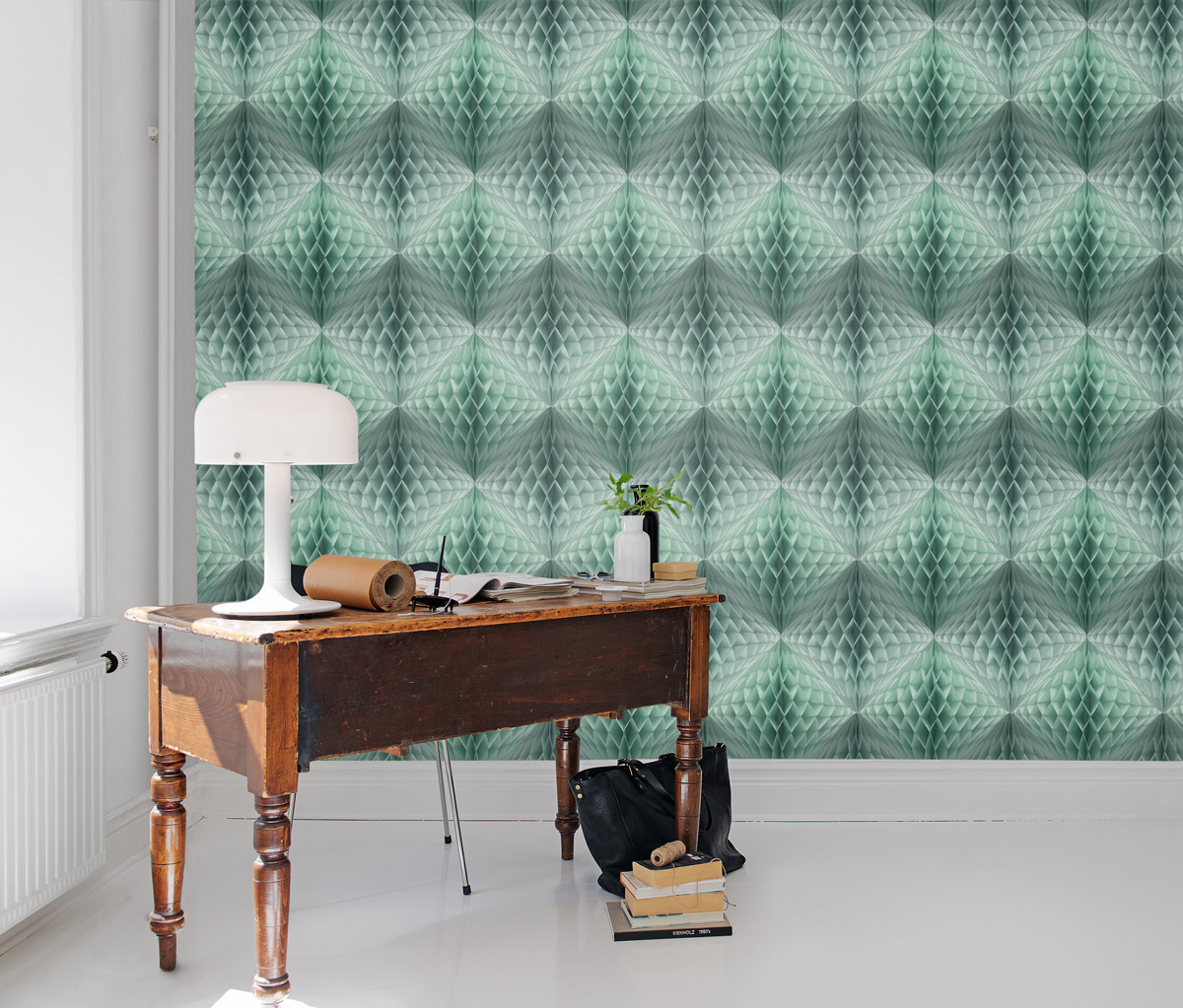 Wandbild Pom Pom - Mint