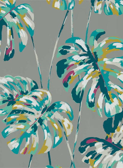 Wallpaper Kelapa - Lagoon/ Cerise