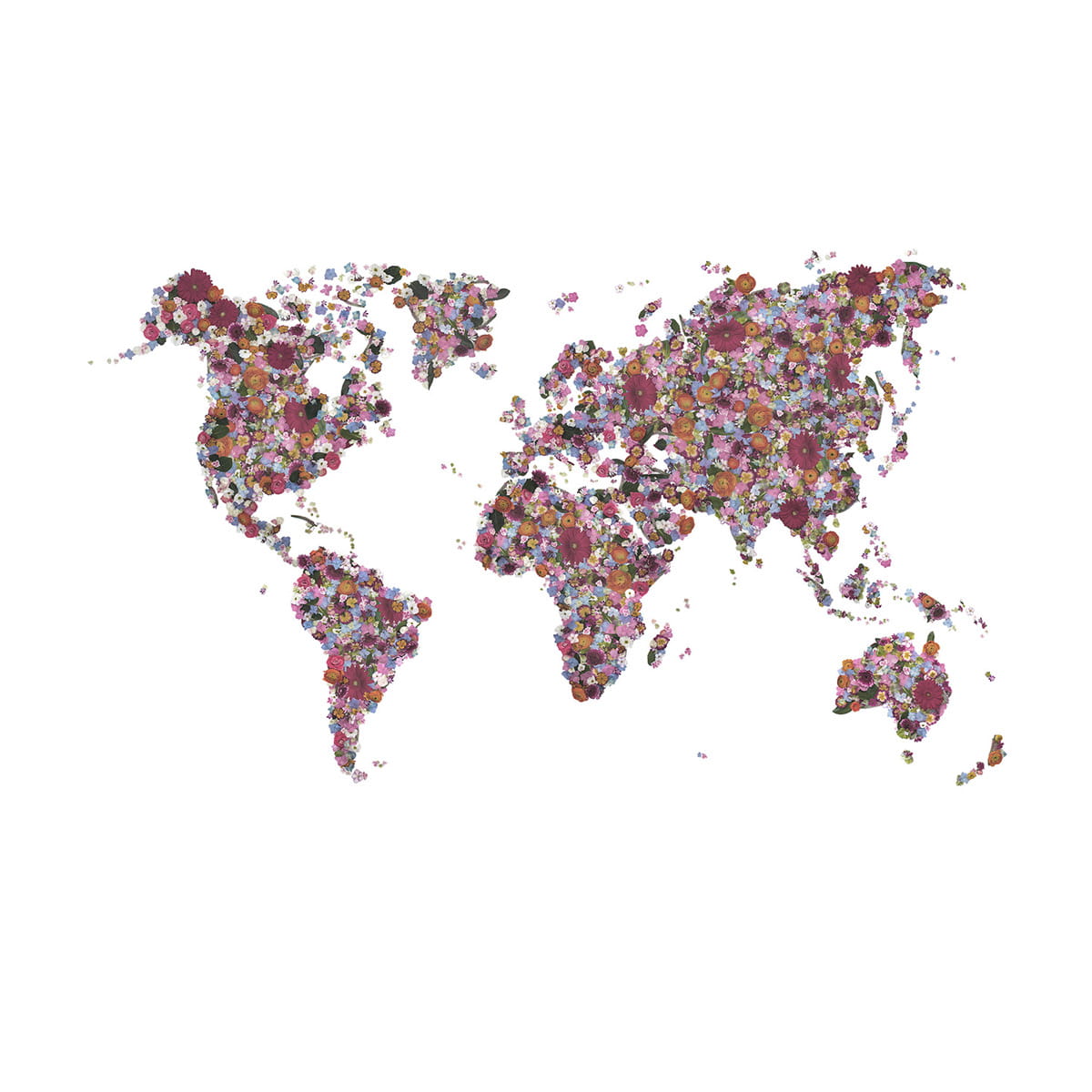 Wandbild World - Multi