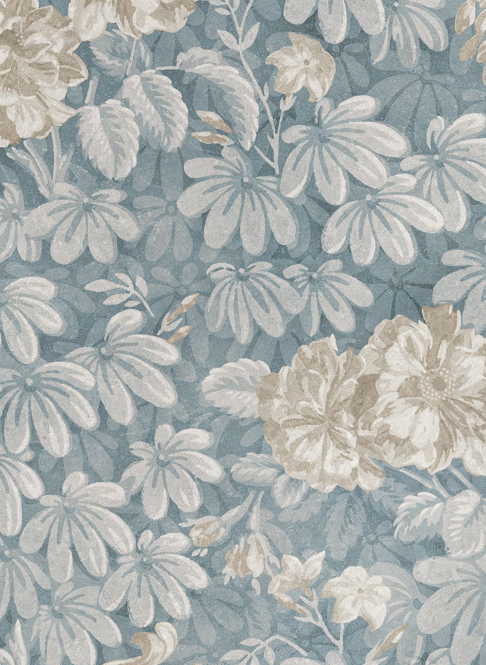Wandbild Tyra - Misty Blue