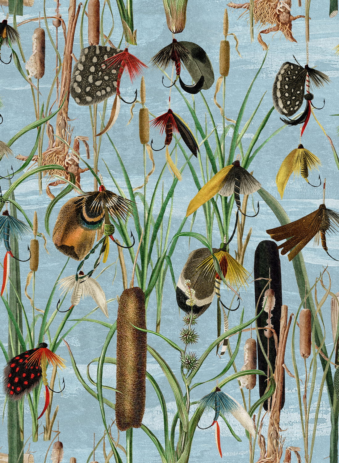 Tapete Fishing Flies - WP20721