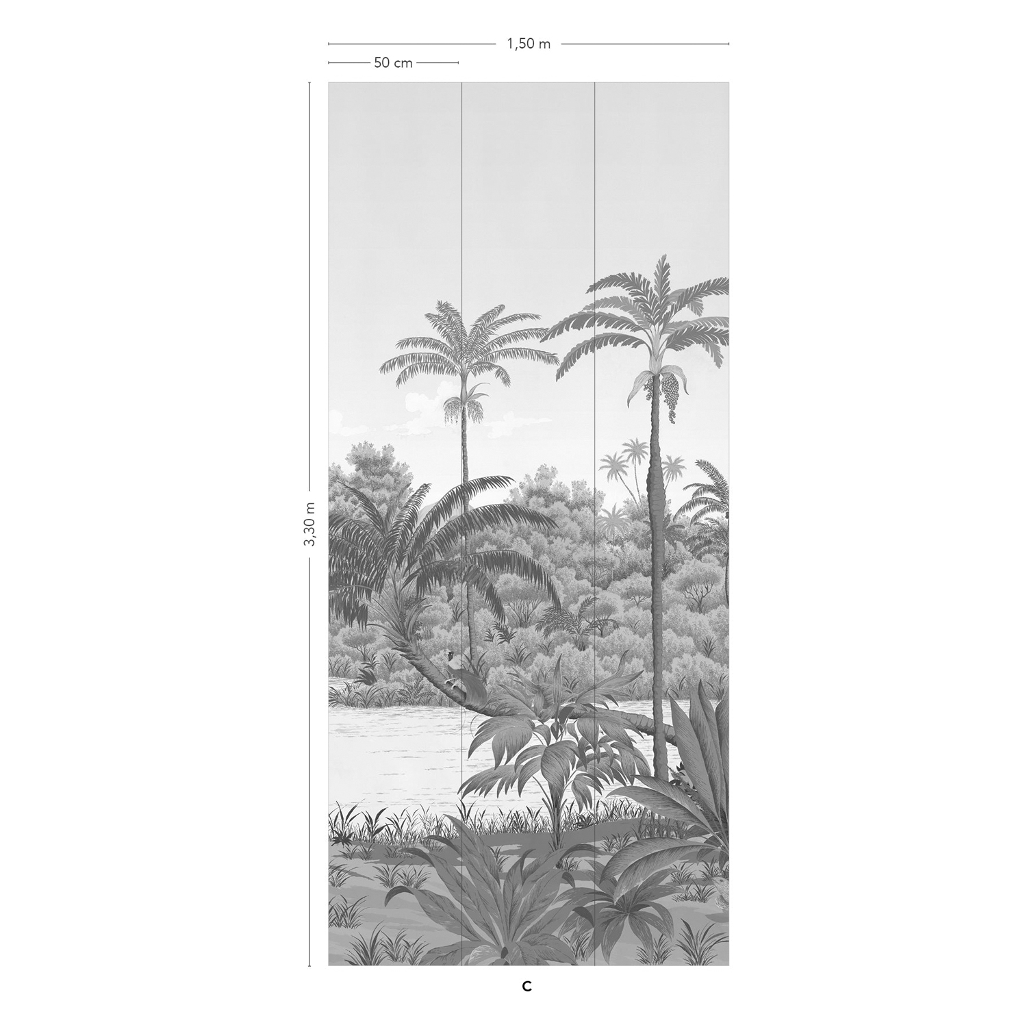 Wandbild Riviere des Parfums Naturel - C 7/8/9