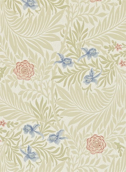 Tapete Larkspur - Manilla/ Old Rose