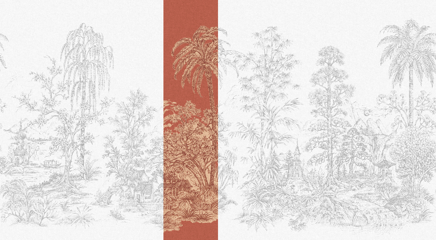 Wandbild Mandalay - Coral Panel 4
