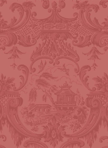 Tapete Chippendale China - Red